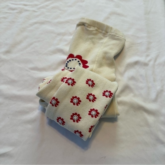 Lands End Daisy Tights Cotton & Polyester Thick Size M 10-12 - Picture 3 of 9